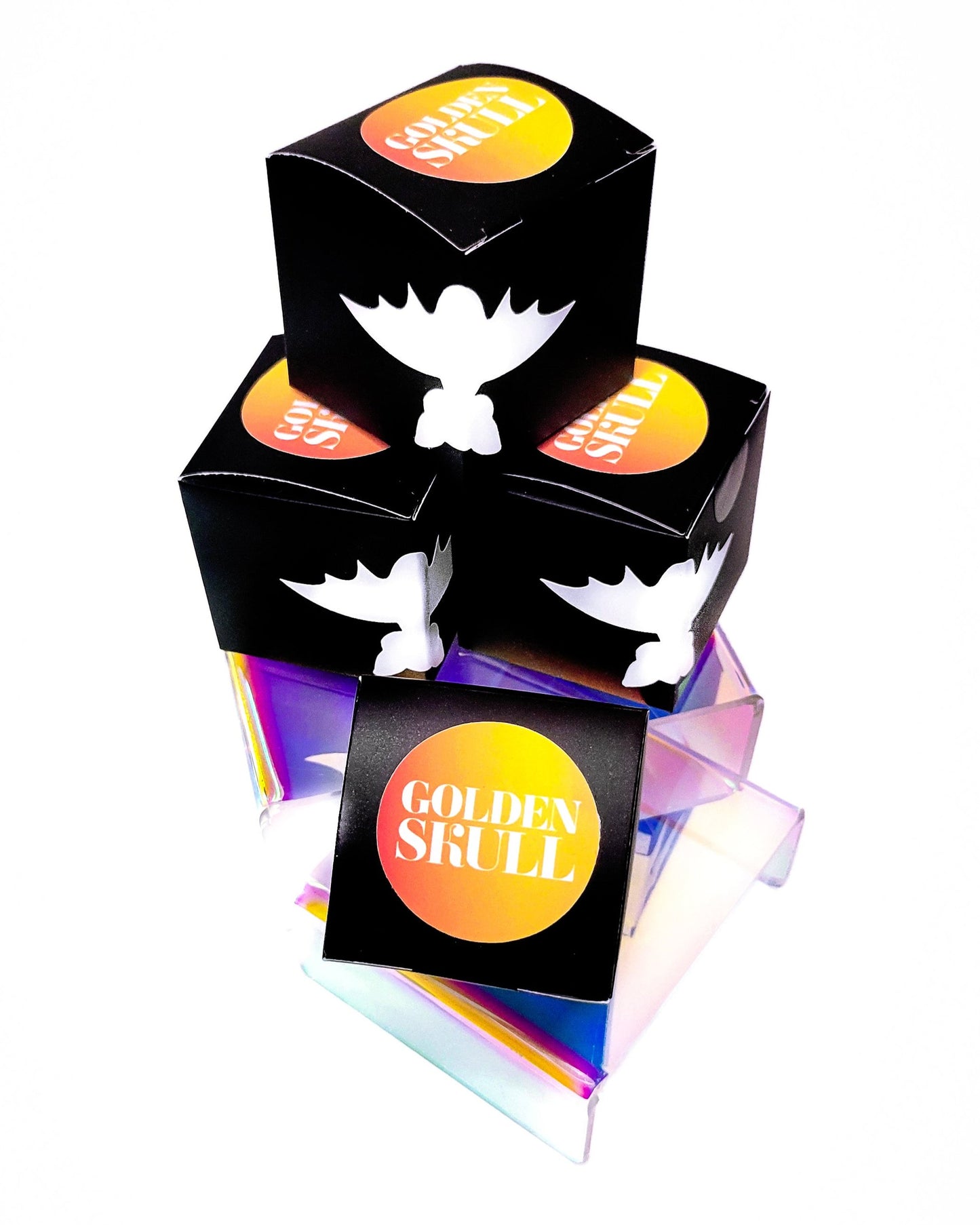 wax melt sample box Golden Skull