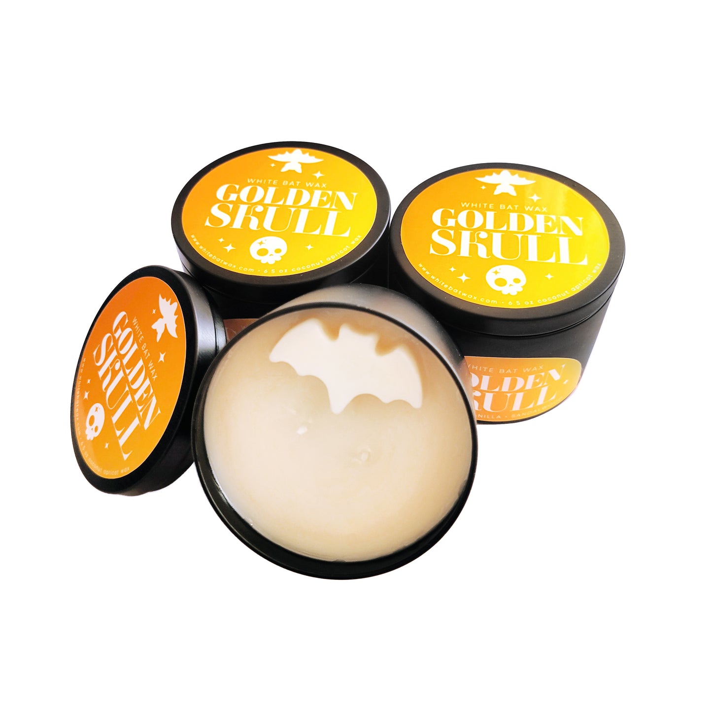 Golden Skull Candle