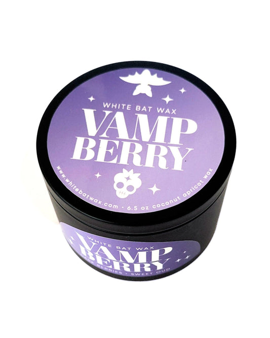 Vamp Berry dark berry and vanilla scented gothic candle