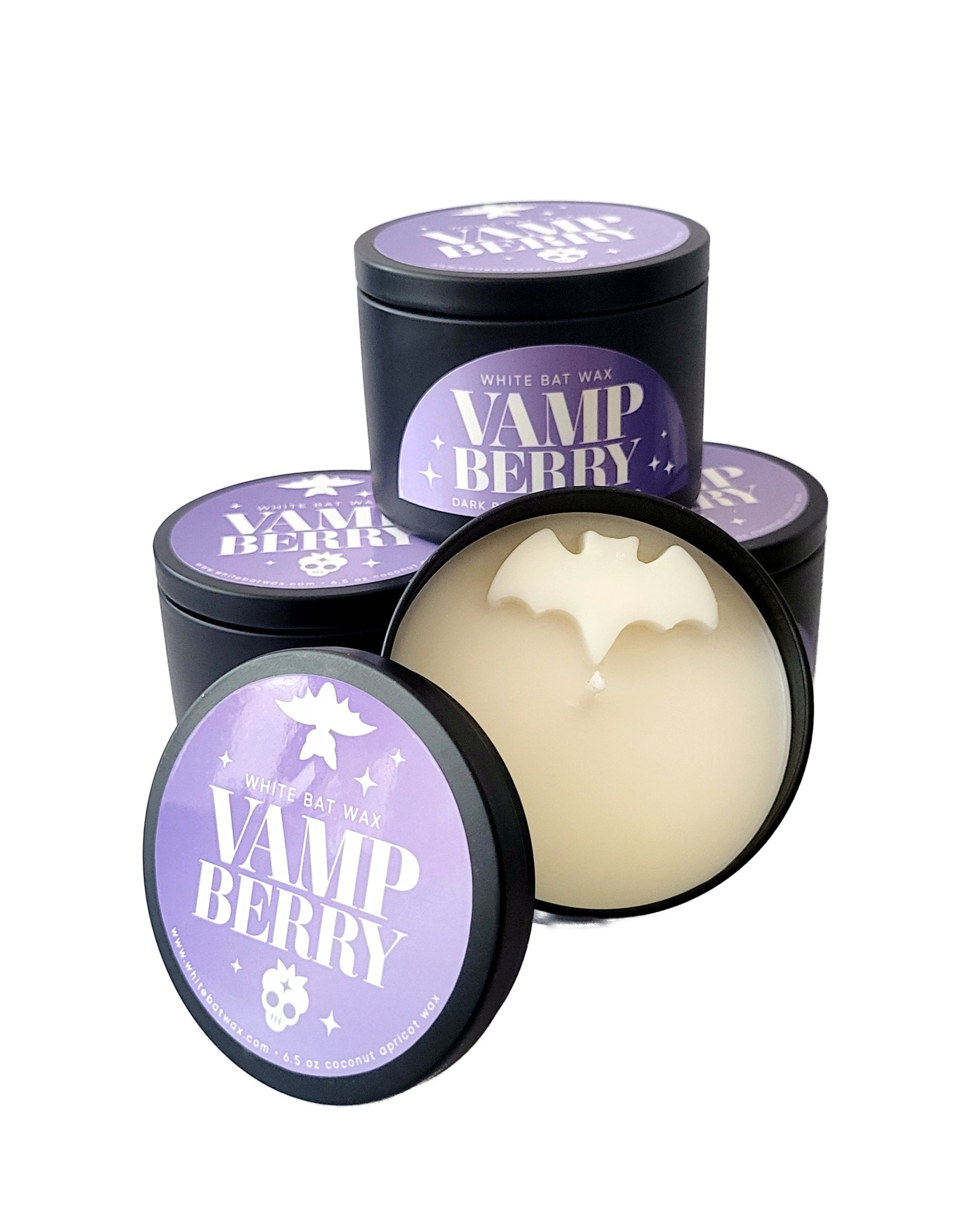 Vamp Berry dark berry and vanilla scented gothic candle.